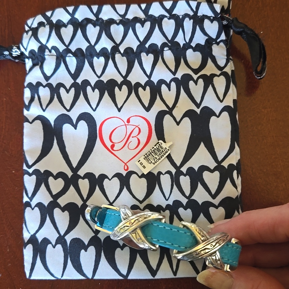 Brighton Kriss Kross Bracelet In Turquoise With Silver - Picture 10 of 11